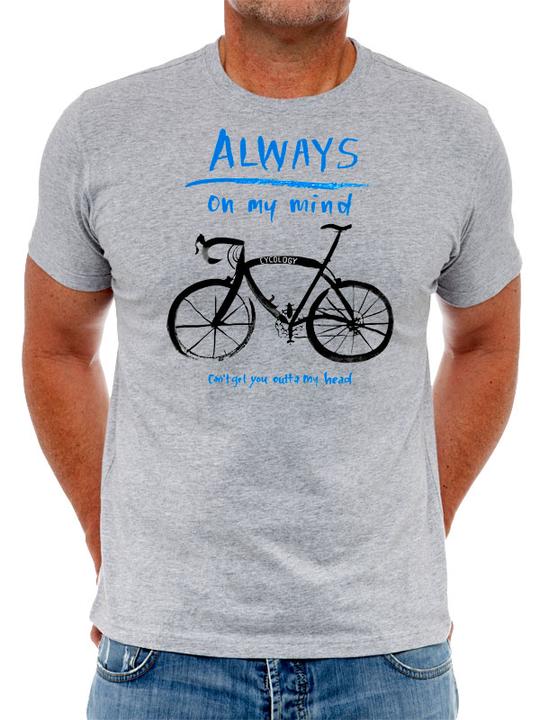 Cotton T-Shirt For Men   -  Very Popular With Cyclists - Always On My Mind