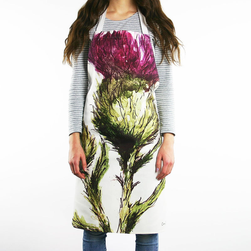 Popular Quality Scottish Thistle Flower of Scotland Apron