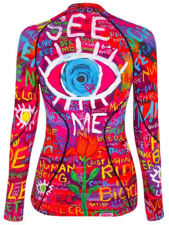 Cyclist Designer Top SEE ME WOMEN'S LONG SLEEVE BASE LAYER