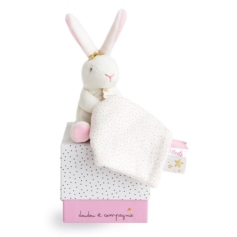 Beautiful Soft Doudou Flower Bunny with Comforter