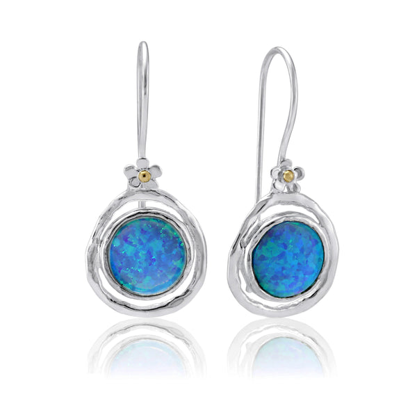 Gorgeous Opalite Hook Earrings / Silver