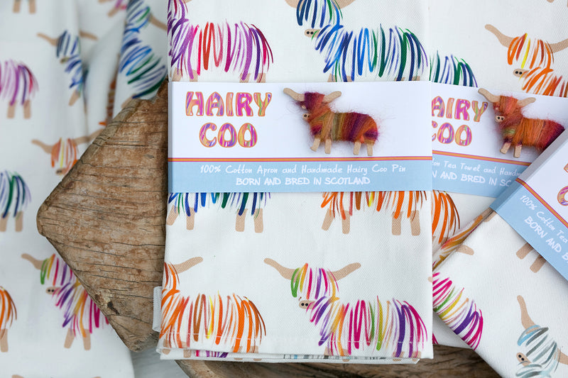 Gorgeous Hairy Coo Cotton Apron