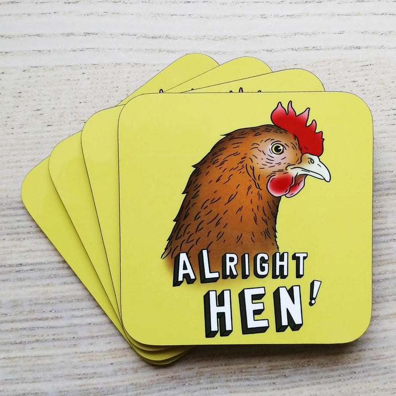 Scottish Themed Coaster - Alright Hen