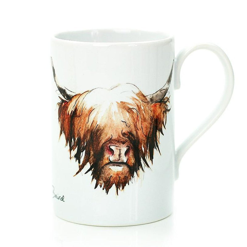 Scottish Themed Highland Cow Porcelain Mug