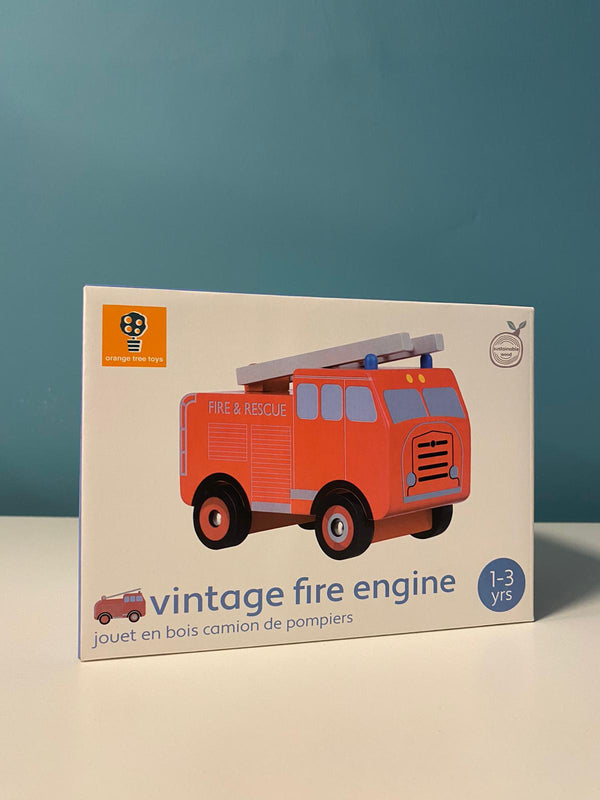 Vintage Fire Engine - Wooden Toy
