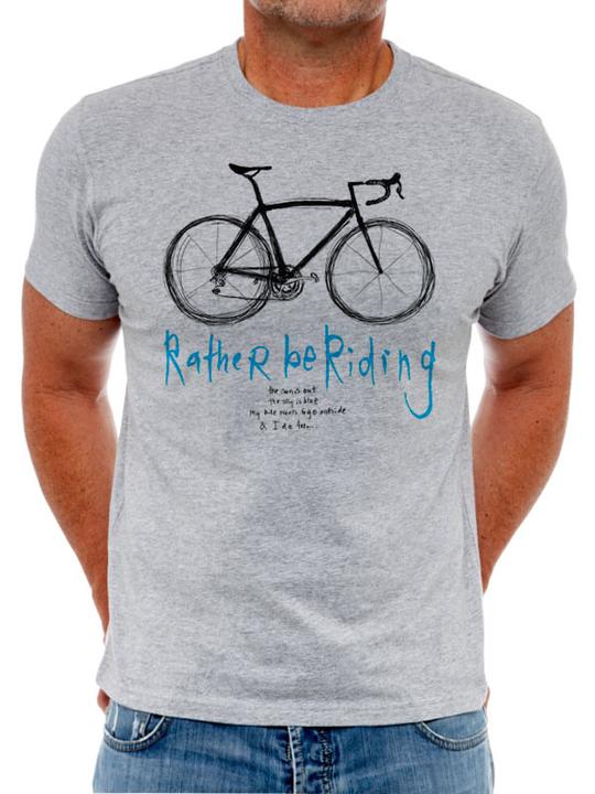 Cycology Cotton T-Shirt. -  Rather Be Riding Mens's T-Shirt