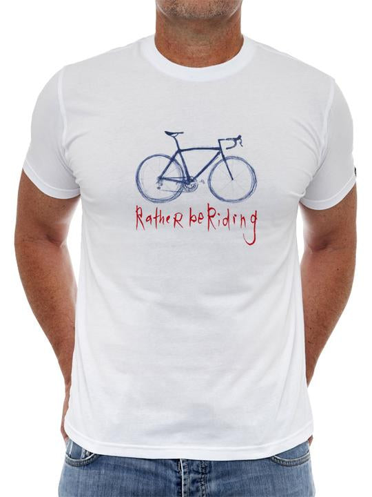 Cotton T-Shirt For Men   -  Very Popular With Cyclists - Rather Be Riding