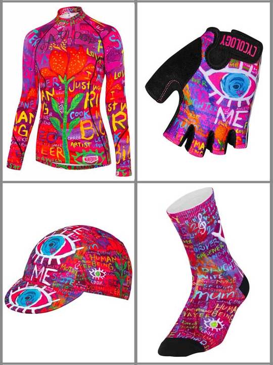 Cyclist Designer Top SEE ME WOMEN'S LONG SLEEVE BASE LAYER