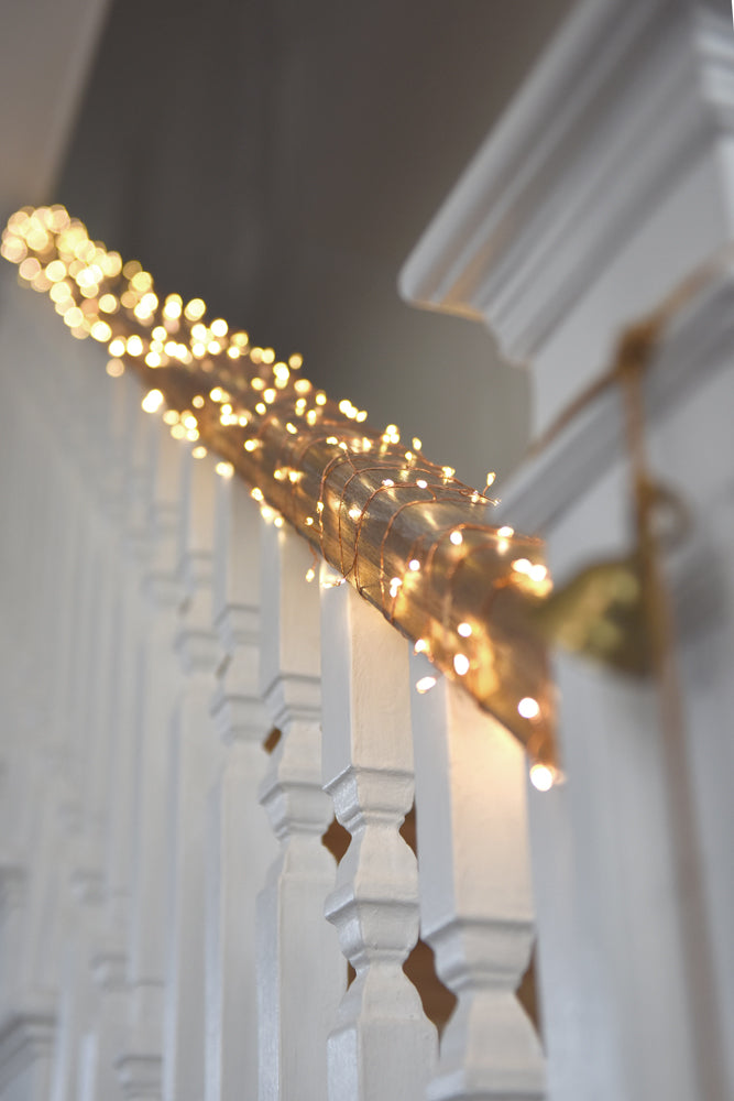Cluster (Copper) 300 Led Fairy Lights - Use All Year Round