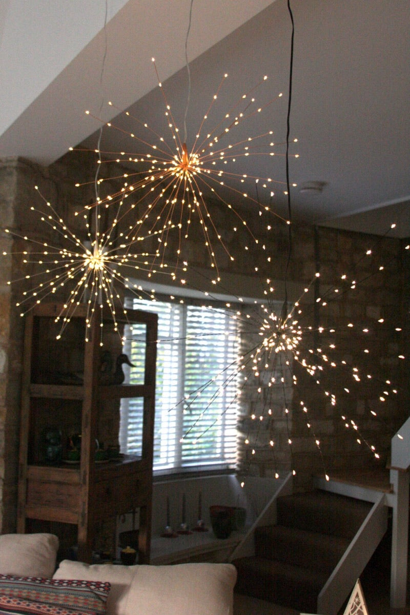 Remote Starburst (Copper) Fairy Lights