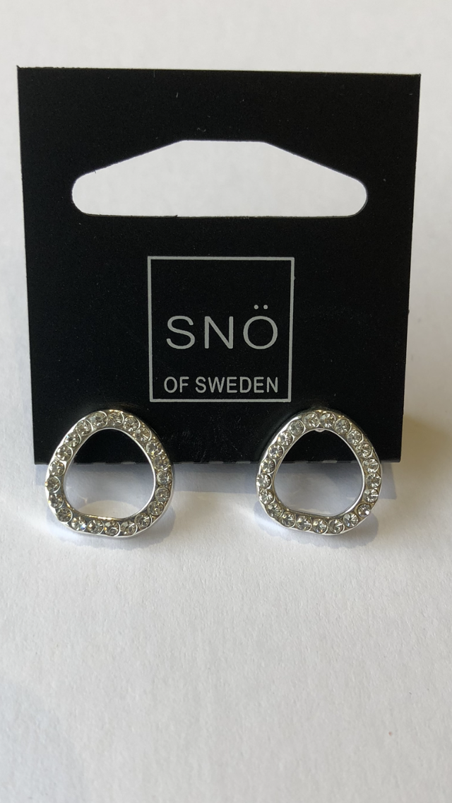 SNO. Diamanté Stud Drop Earring