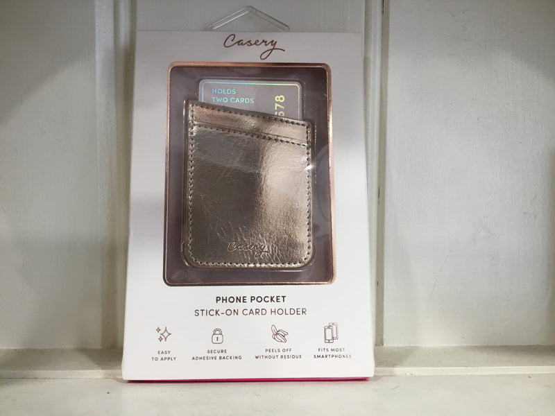 Phone Pocket Stick-On Card Holder