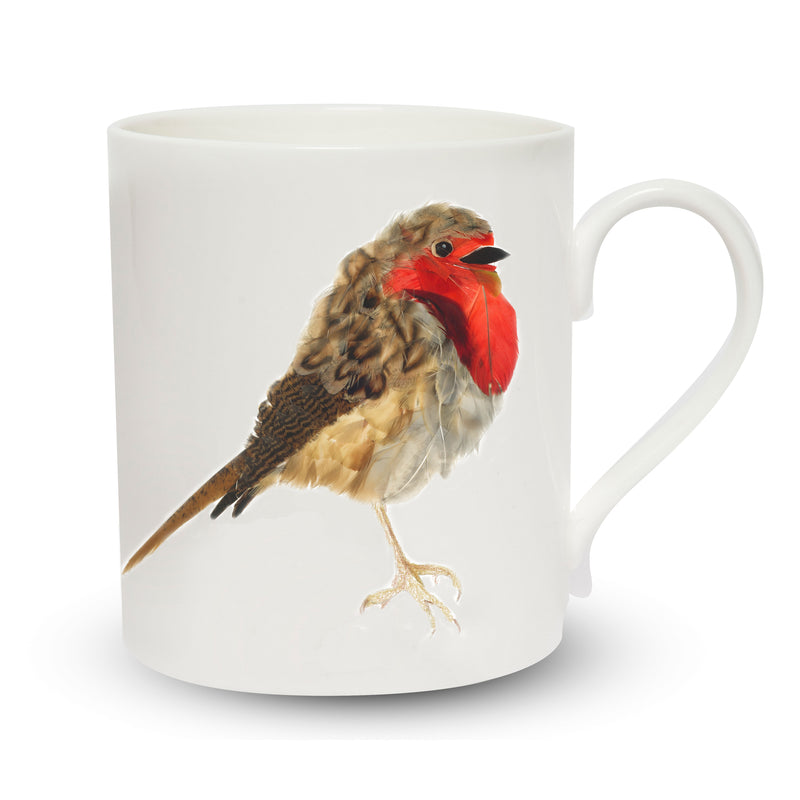 Scottish Themed   China Mug – Robin Design