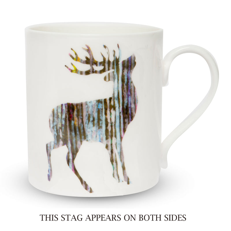 Scottish Themed Silver Stag China Mug.