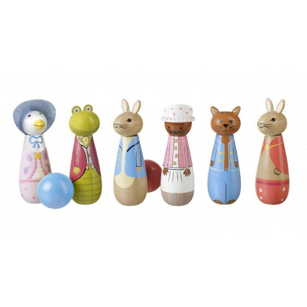 Traditional Wooden Skittles - Peter Rabbit.