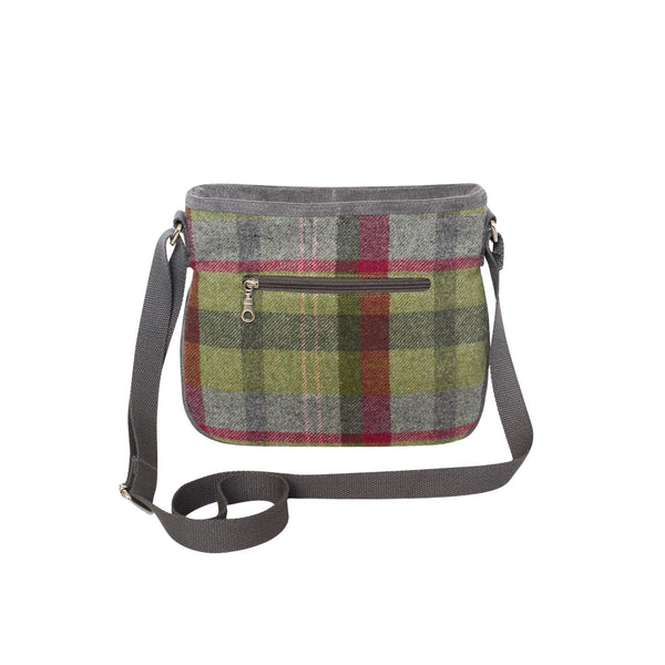 Quality -Scottish  Design Stone Moss Tweed Rosy Bag